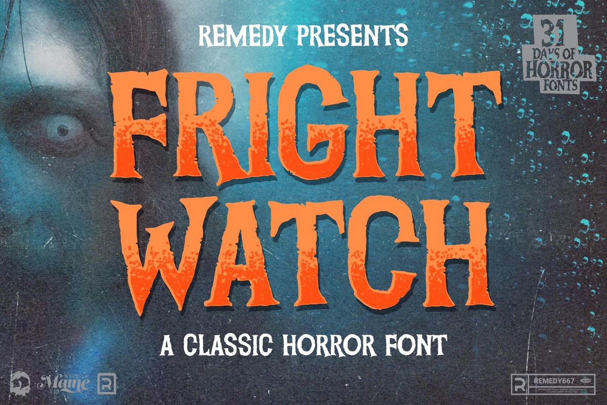 Fright Watch Font preview