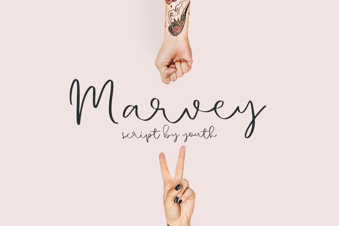 Marvey Script Font preview