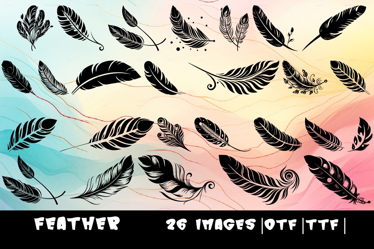 Feather Font preview