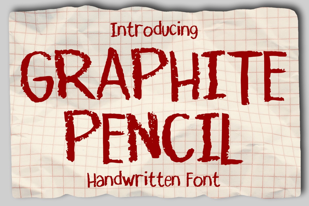 Graphite Pencil Font preview