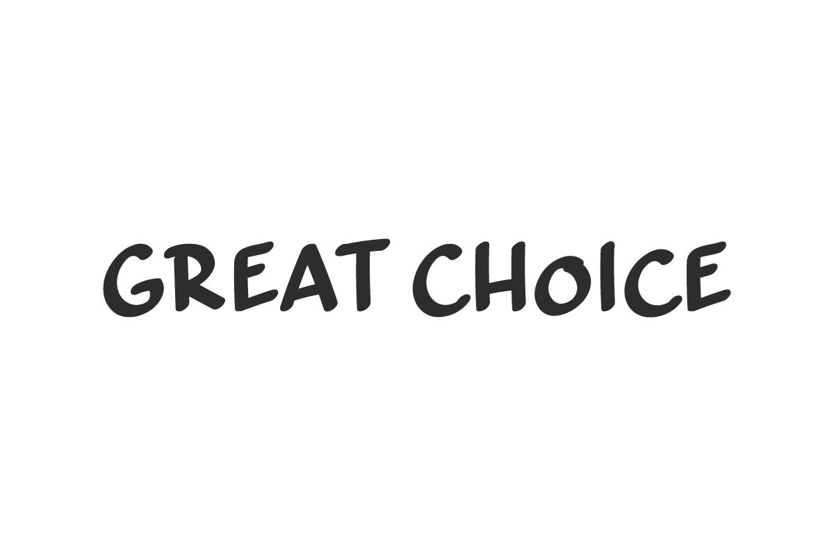 Great Choice Font preview