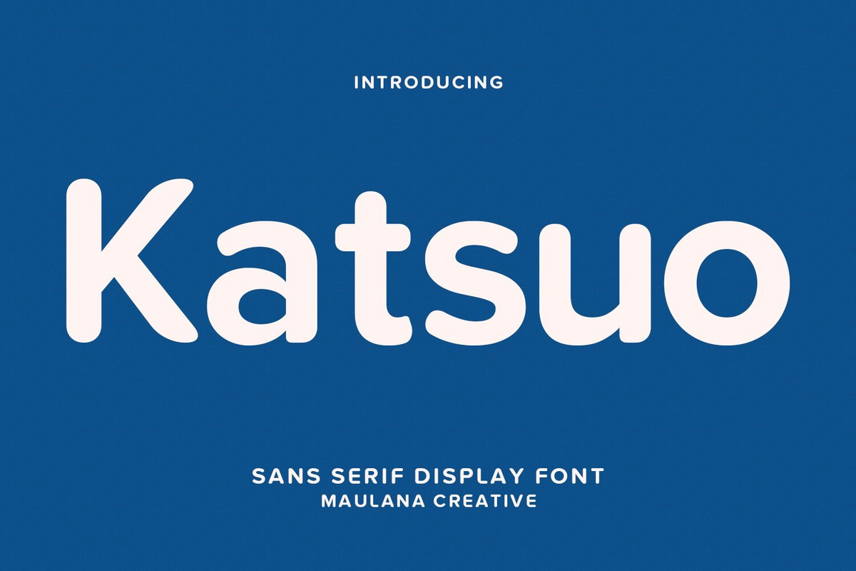 Katsuo Font preview