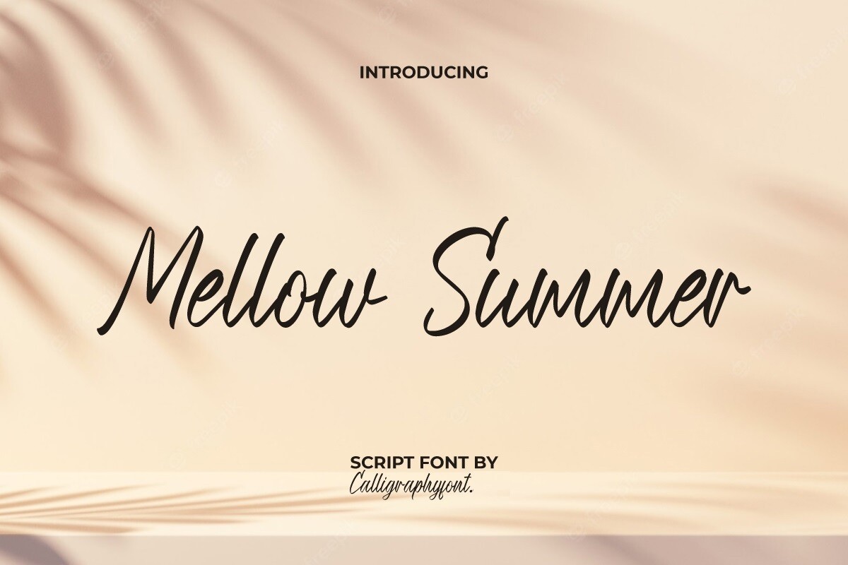 Mellow Summer Font preview