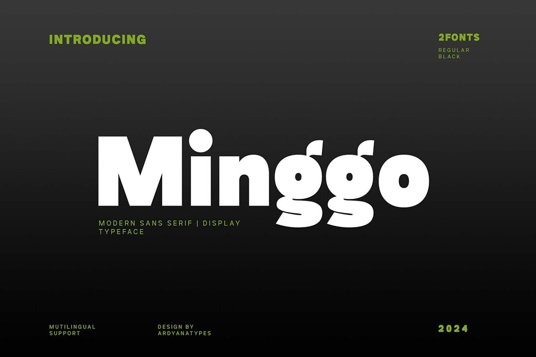 Minggo Font preview