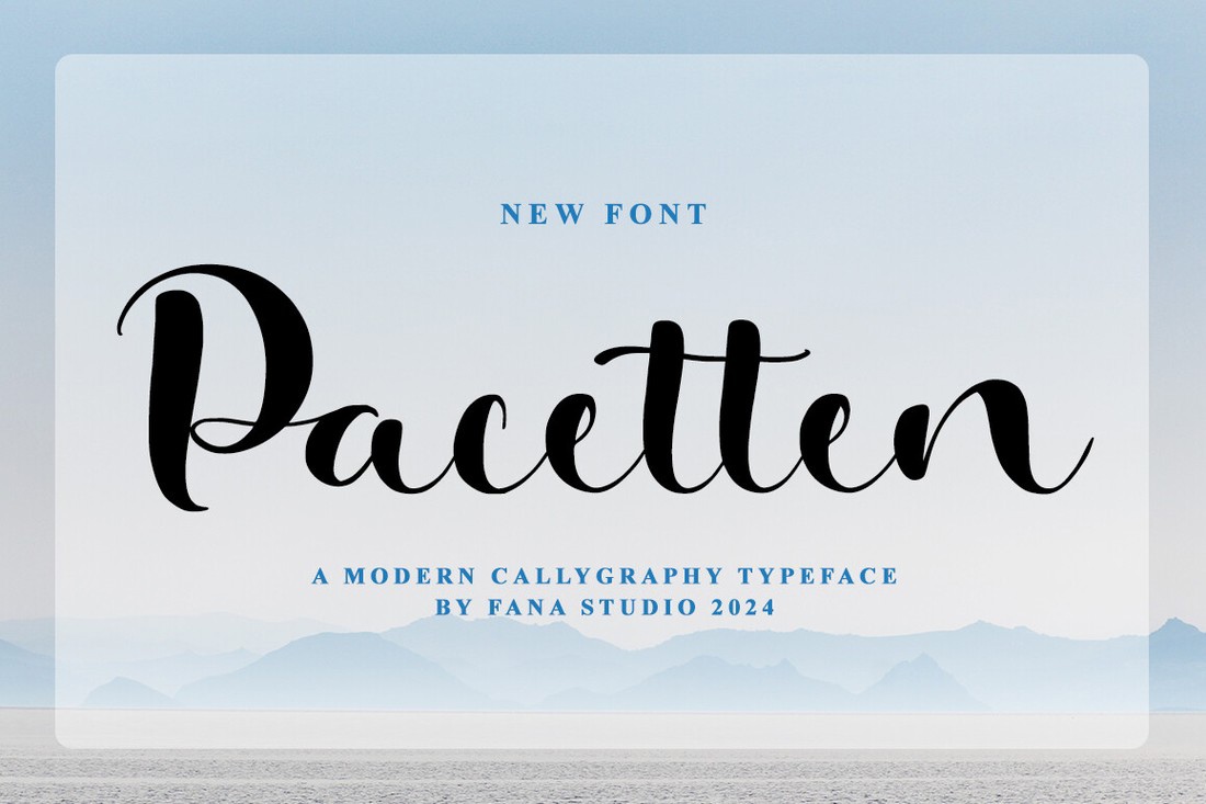 Pacetten Font preview