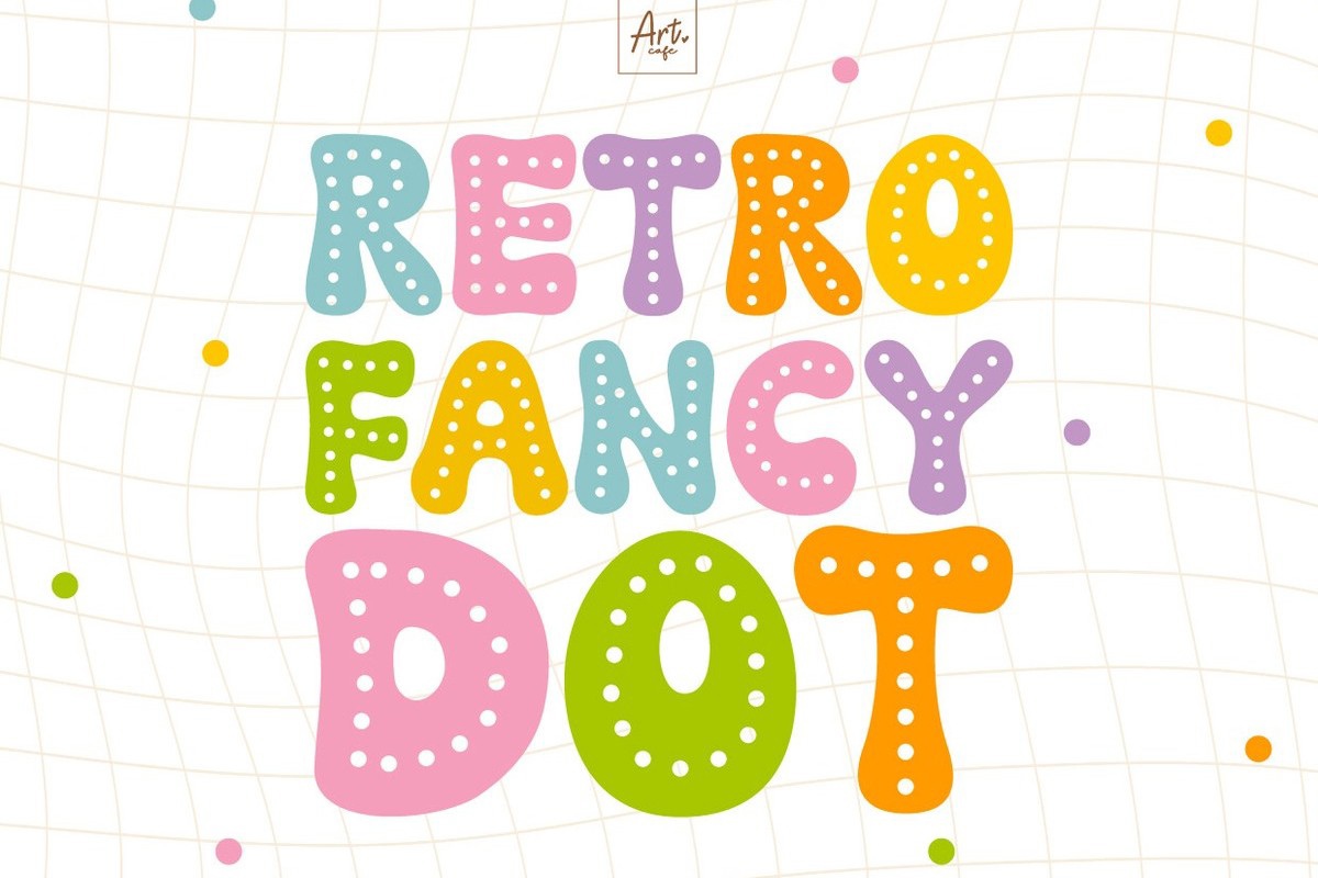 Retro Fancy Dot Font preview