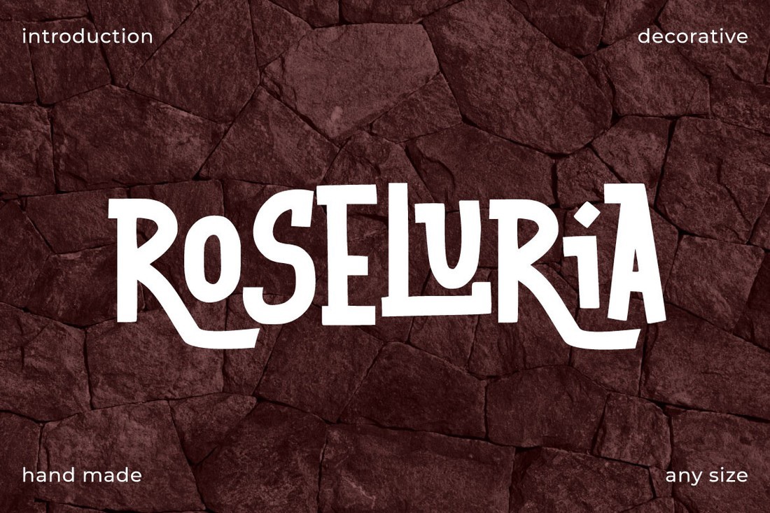 Roseluria Font preview