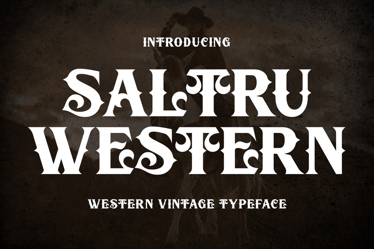 Saltru Western Font preview