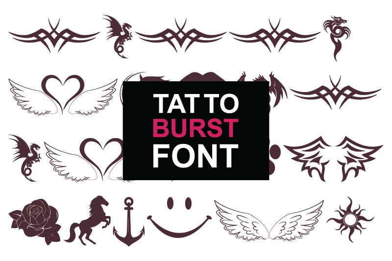 Tatto Burst Font preview