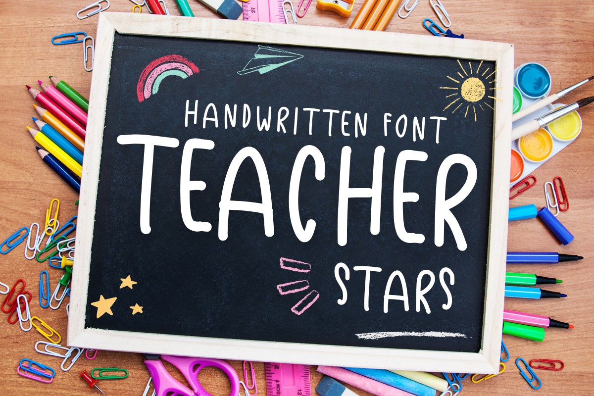 Teacher Stars Regular Font preview