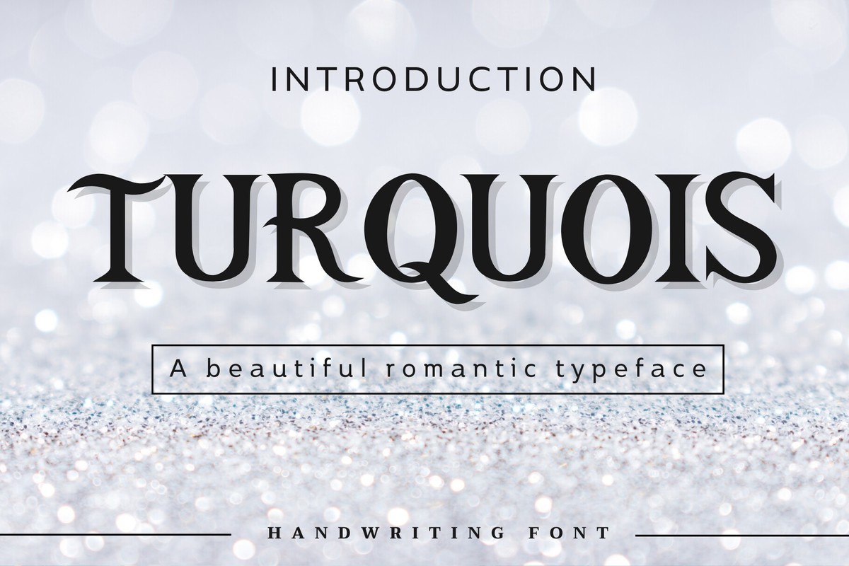 Turquois Font preview