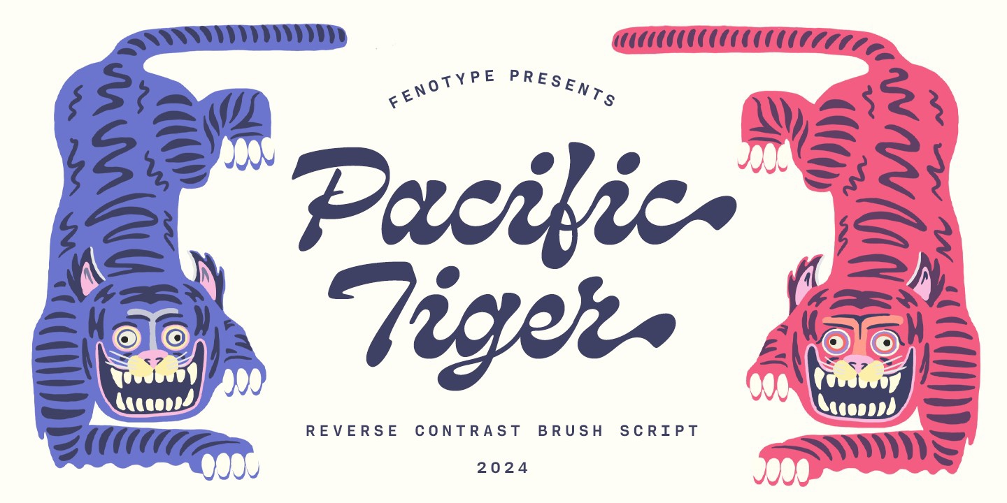 Pacific Tiger Regular Font preview