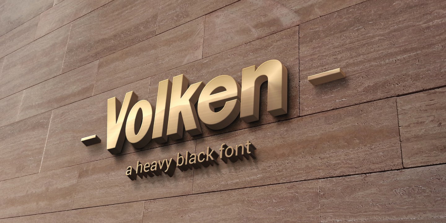 Volken Regular Font preview