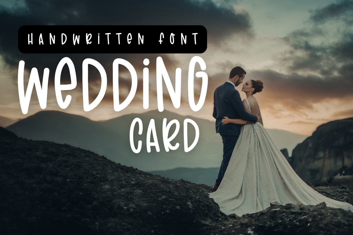 Wedding Card Font preview