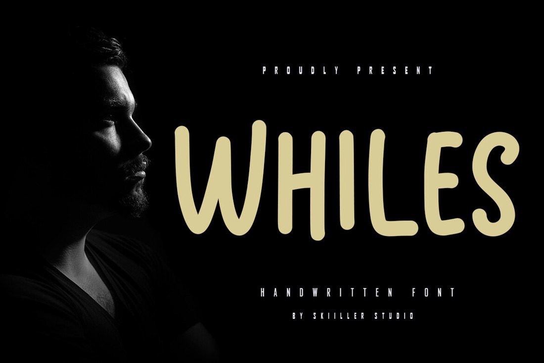 Whiles Font preview