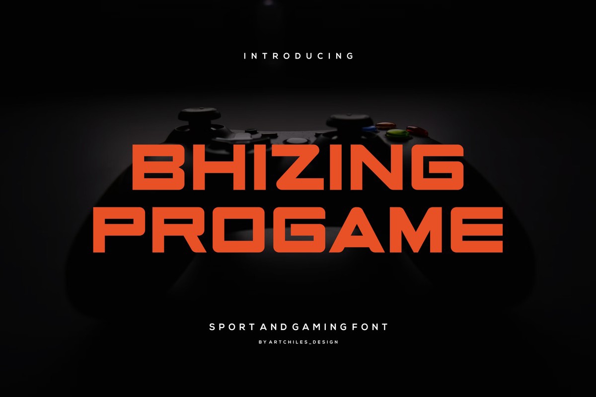 Bhizing Progame Font preview