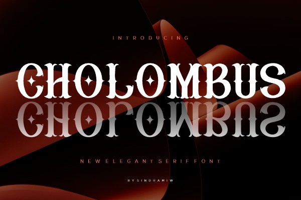 Cholombus Font preview