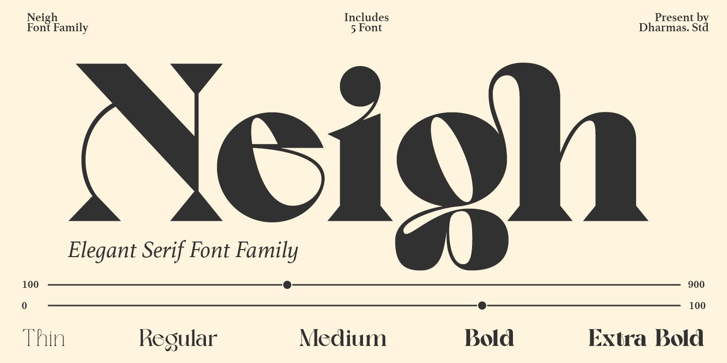 Neigh Font preview