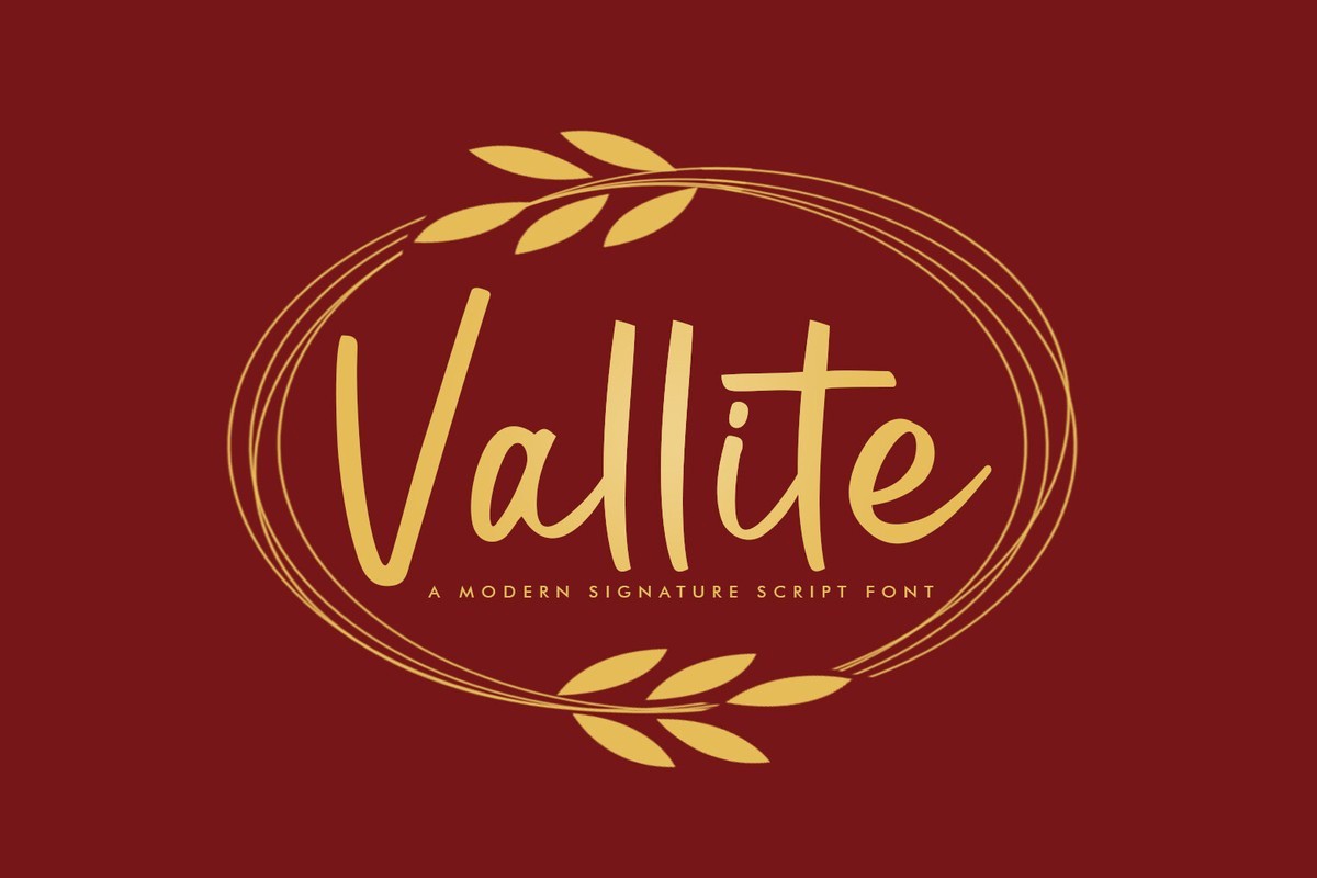 Vallite Font preview