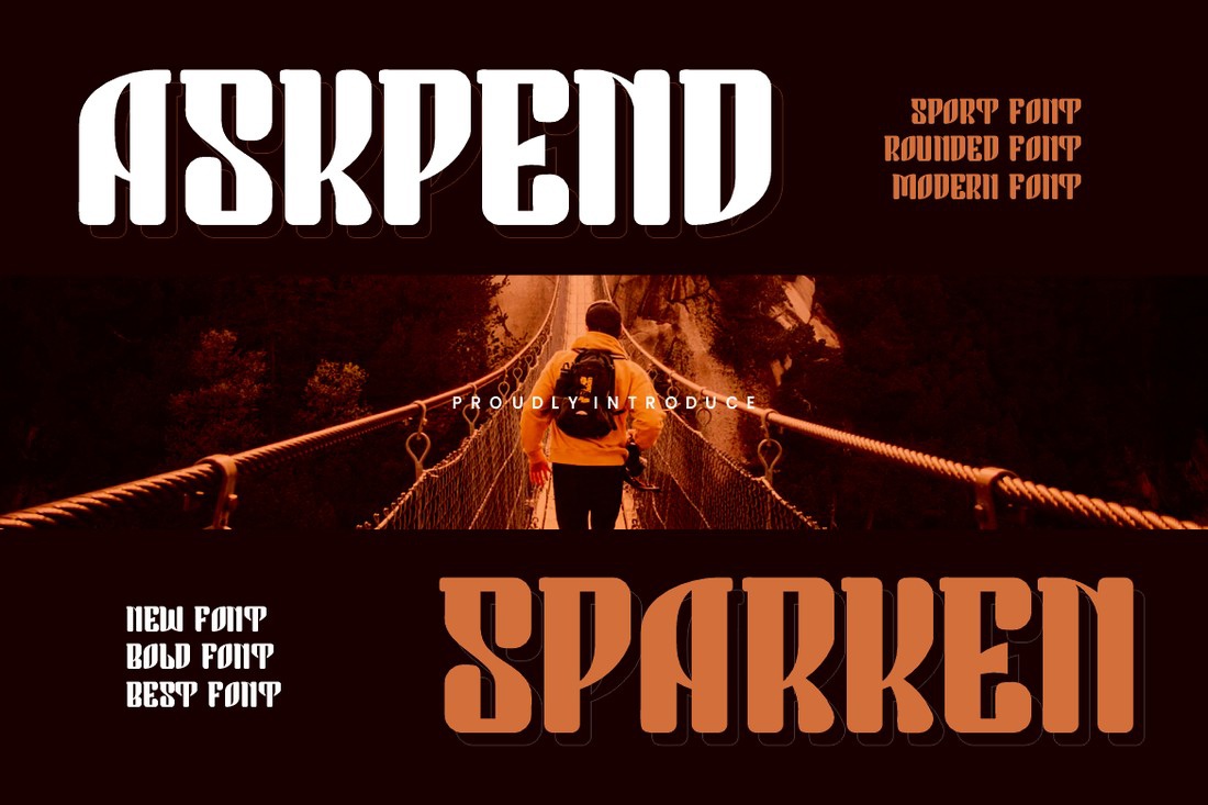 Askpend Sparken Font preview