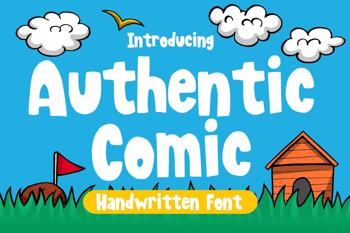 Authentic Comic Font preview