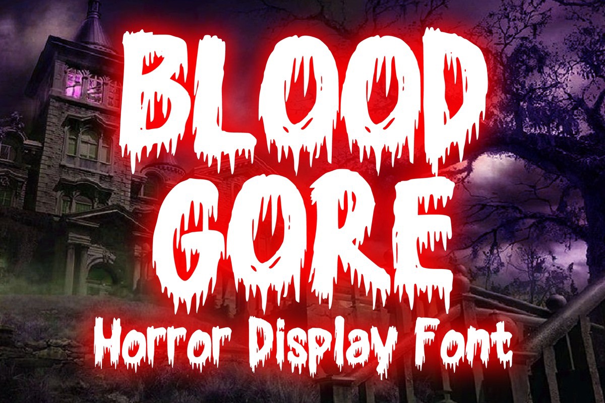 Blood Gore Font preview