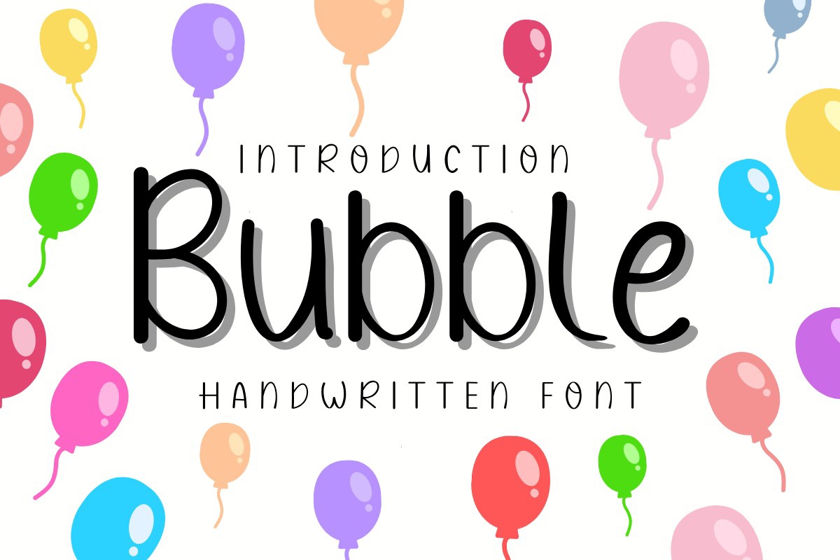 Bubble Font preview