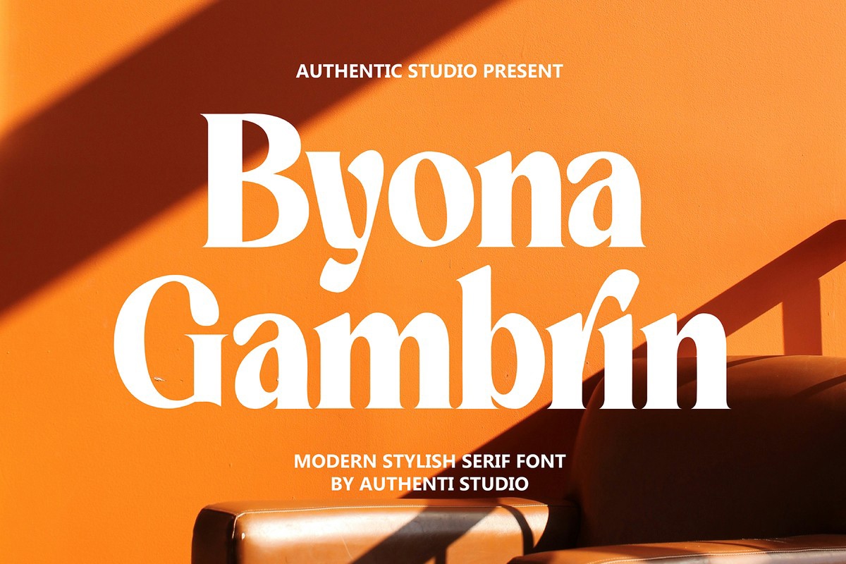 Byona Gambrin Font preview