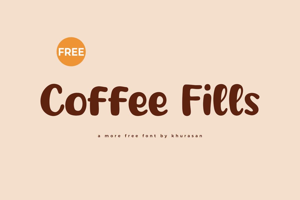 Coffee Fills Font preview