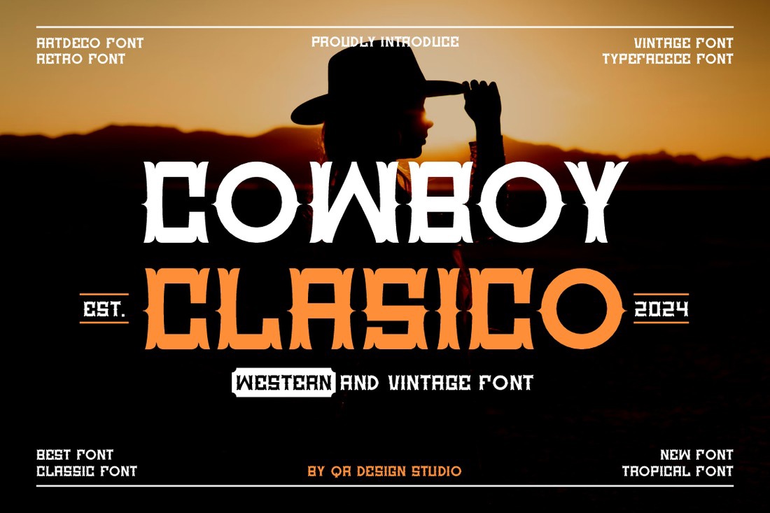 Cowboy Clasico Font preview