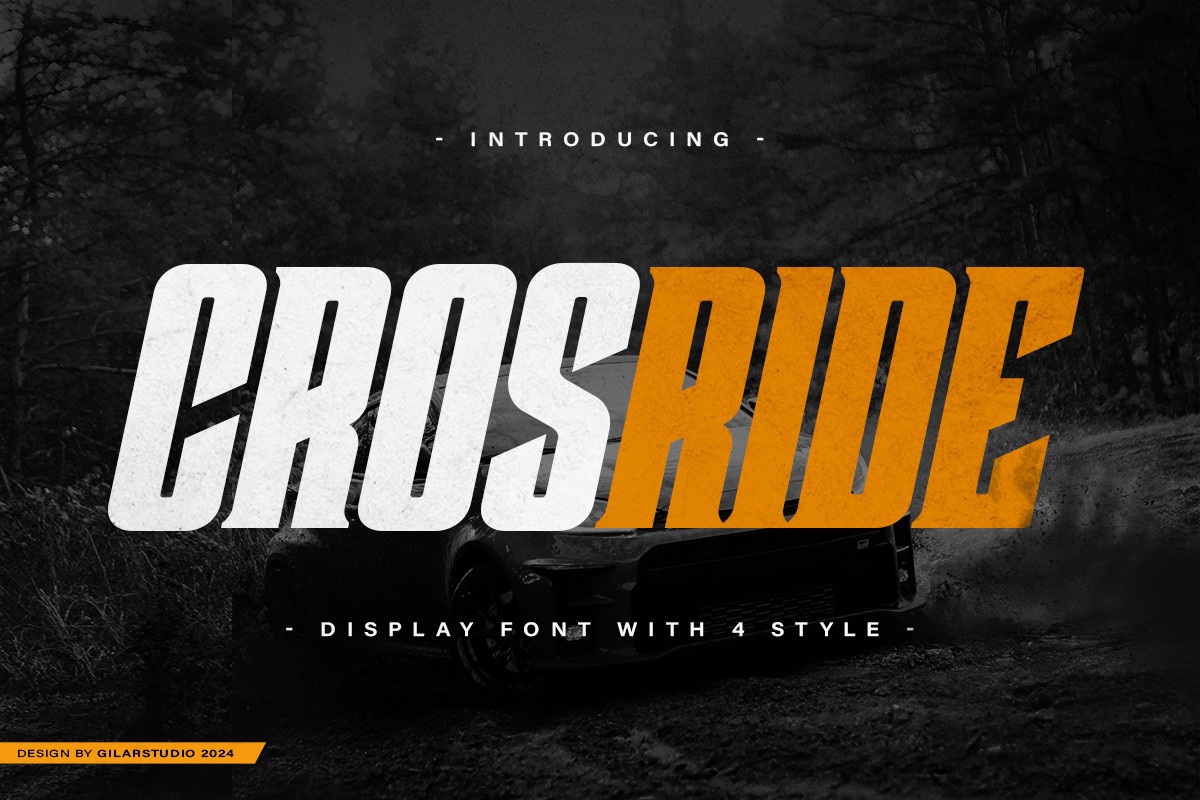 Crosride Font preview