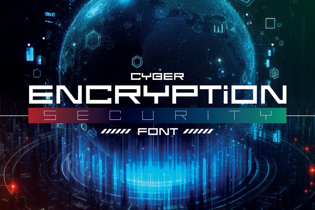 Encryption Font preview