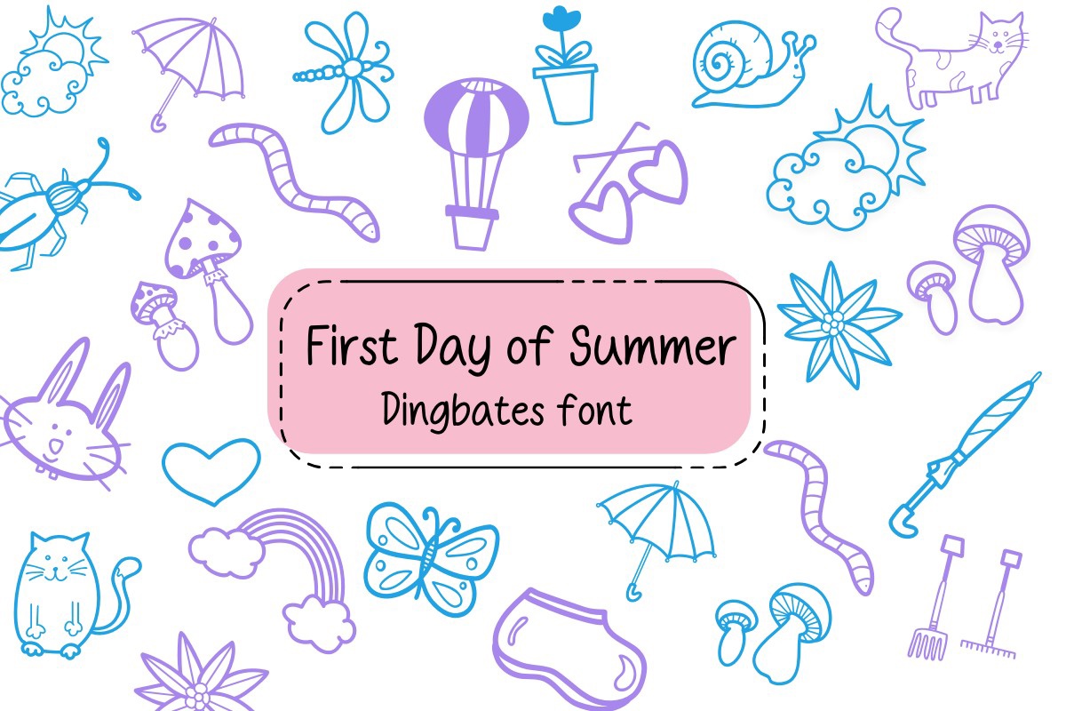 First Day of Summer Font preview