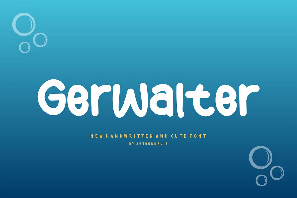 Gerwalter Font preview