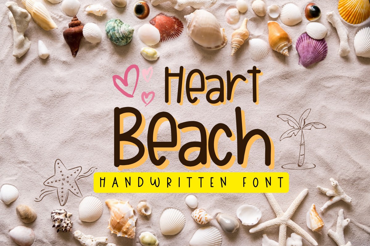 Heart Beach Font preview