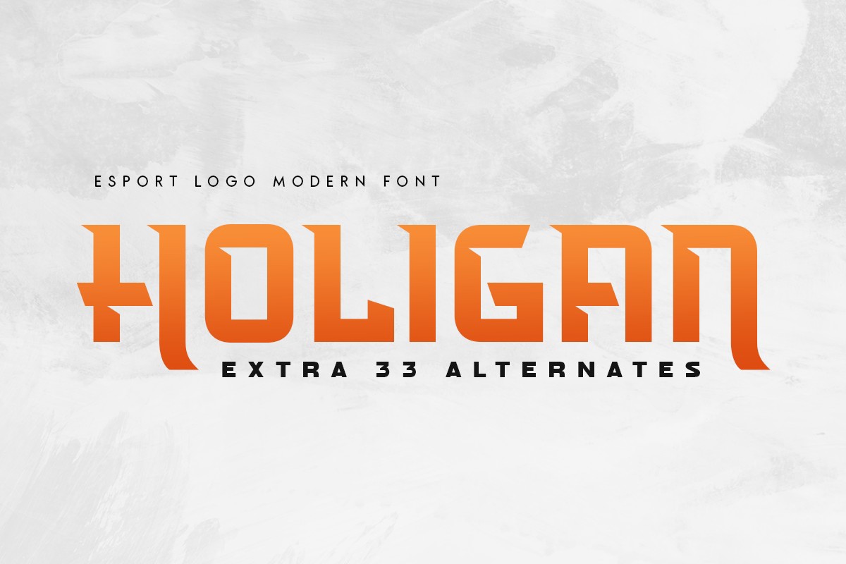 Holigan Font preview