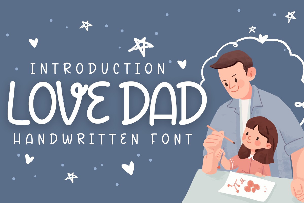 Love Dad Font preview