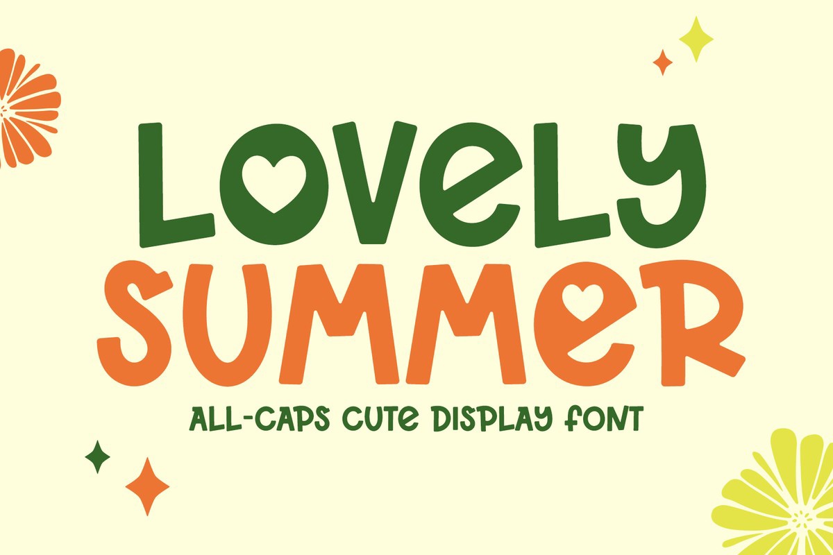 Lovely Summer Font preview