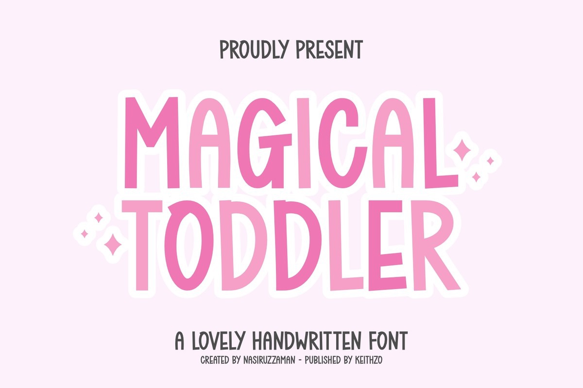 Magical Toddler Font preview