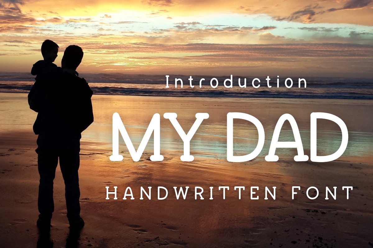 My Dad Font preview