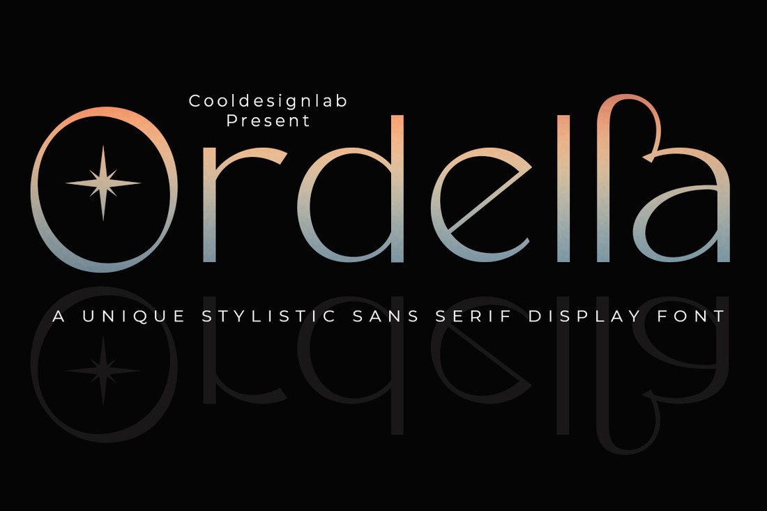 Ordella Font preview