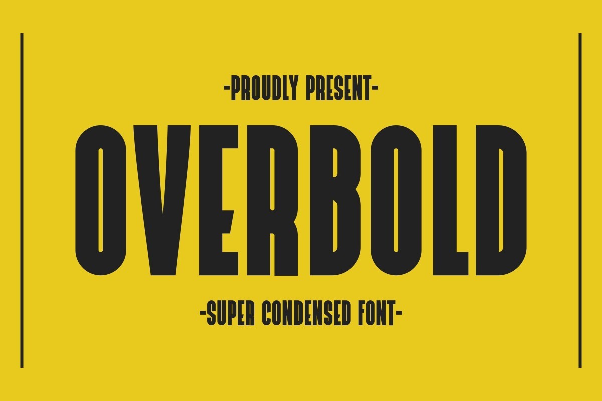 Overbold Font preview