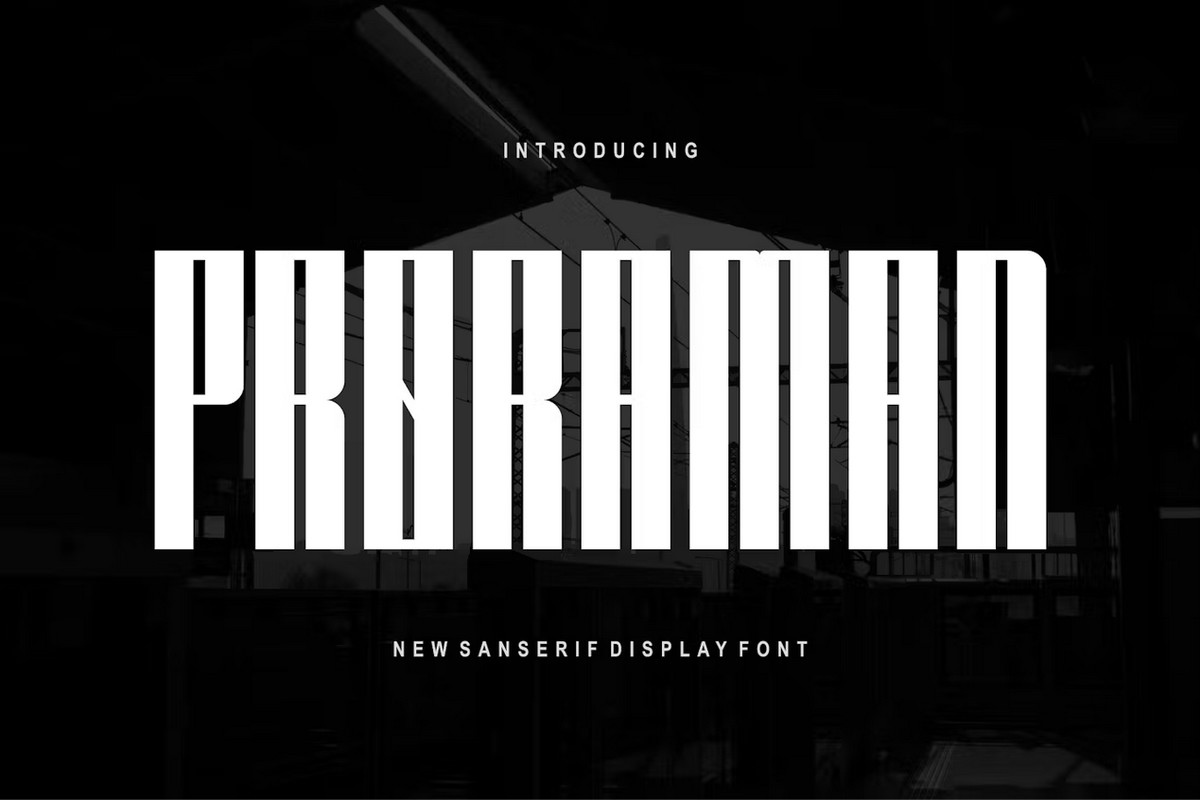 Proraman Font preview