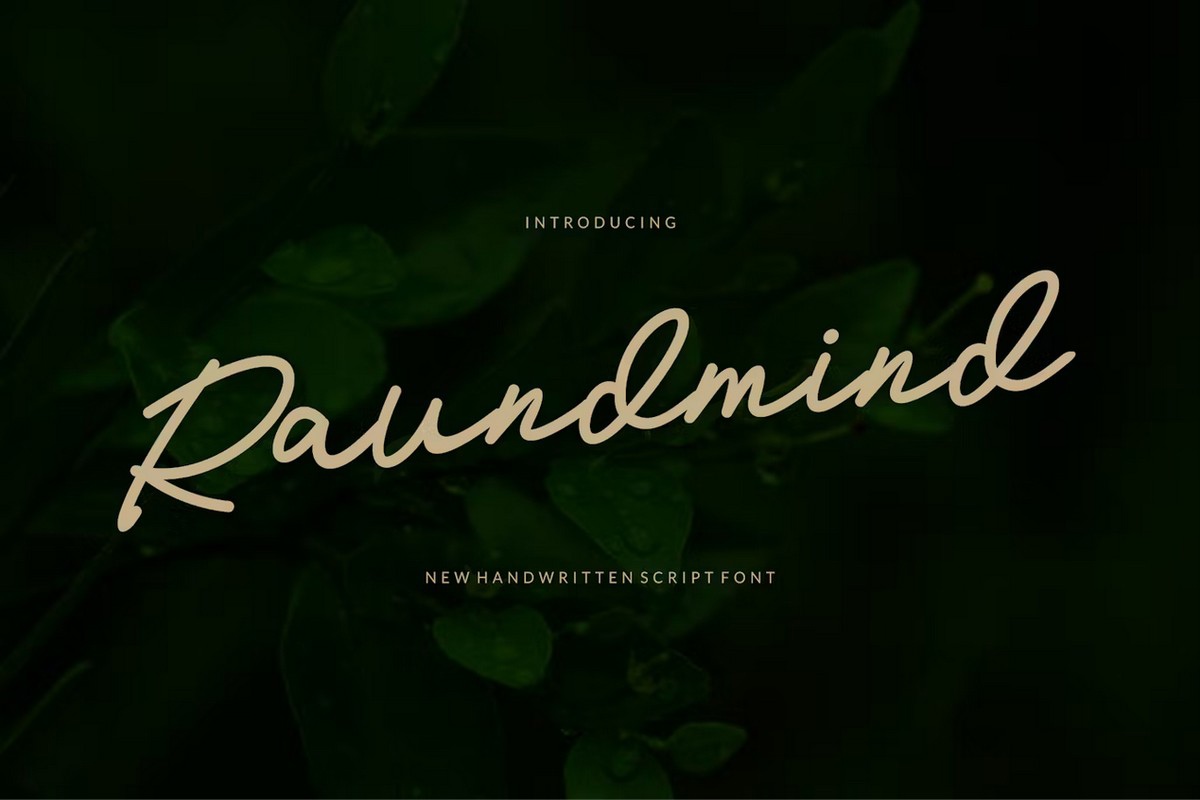 Raundmind Font preview