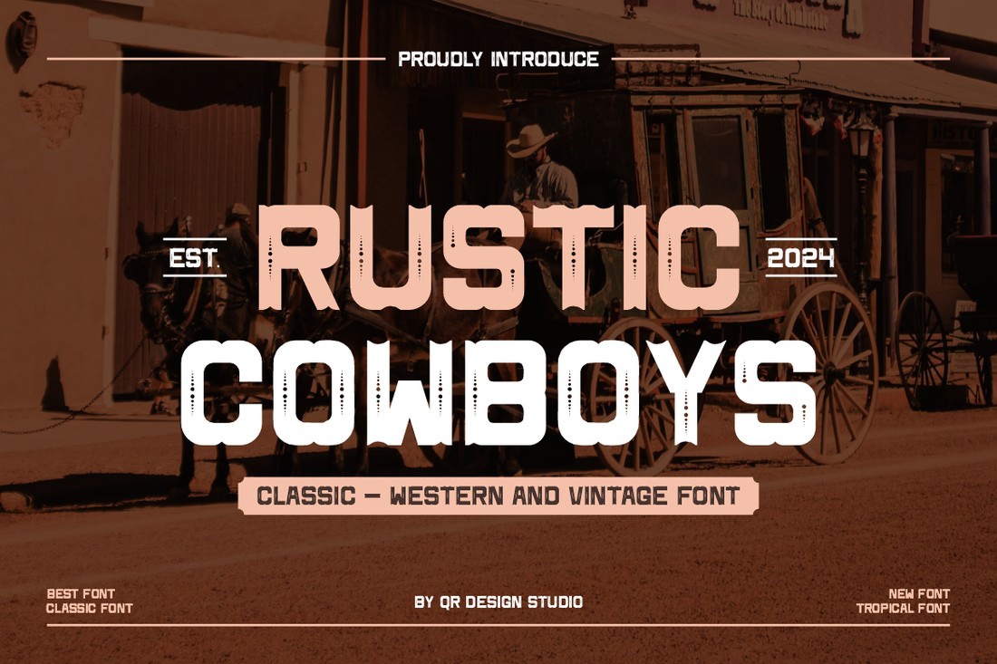 Rustic Cowboys Font preview