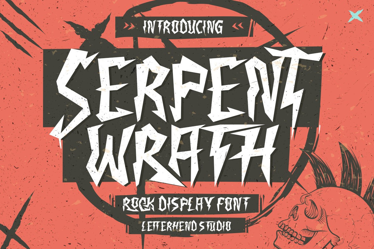 Serpent Wrath Font preview