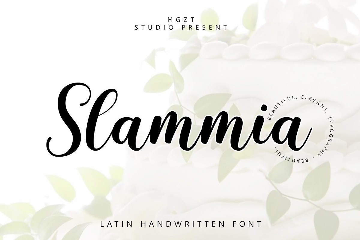 Slammia Font preview