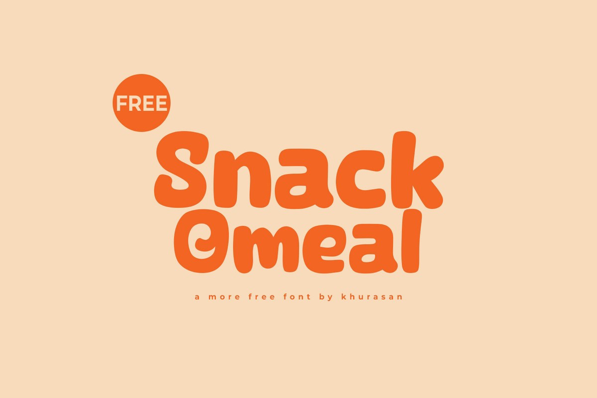 Snack Omeal Font preview