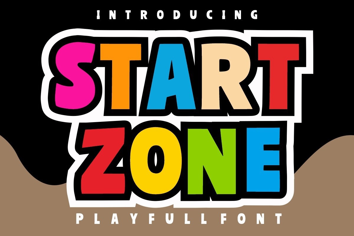 Start Zone Font preview