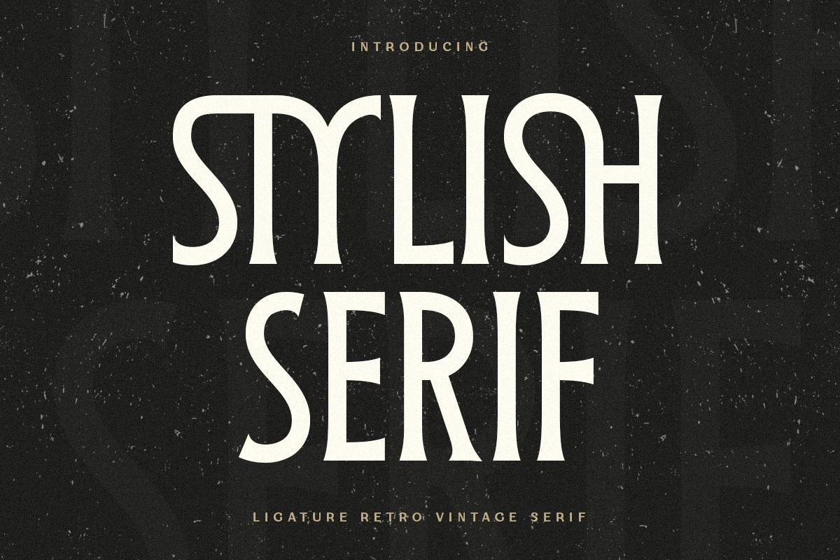 Stylish Serif Font preview